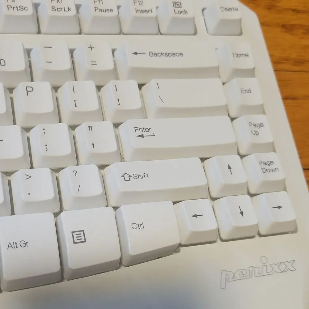 Perixx PERIBOARD-413 Mini Ergonomic Split Wired Keyboard QWERTY English White